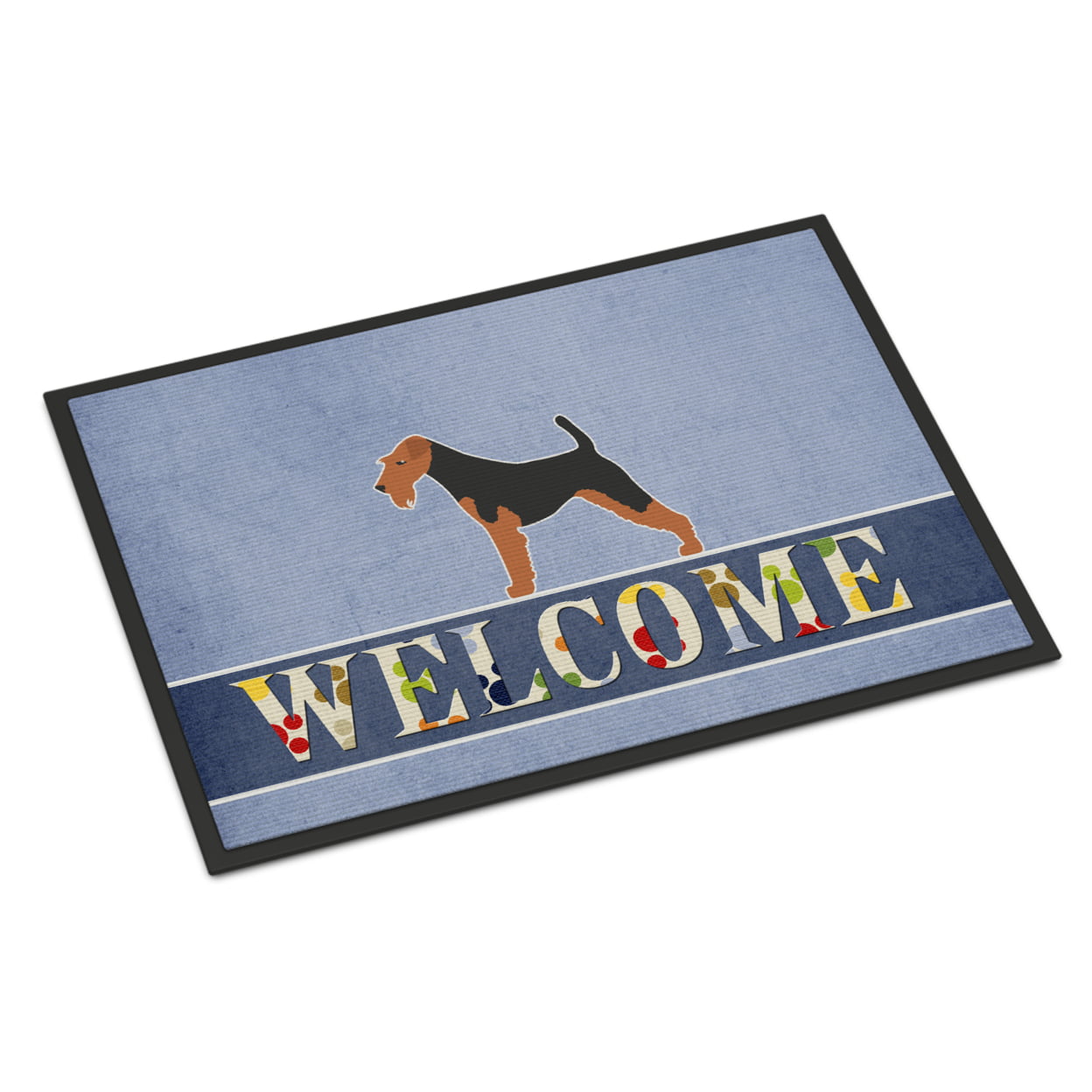 24 x 36 in. Airedale Terrier Welcome Indoor or Outdoor Mat