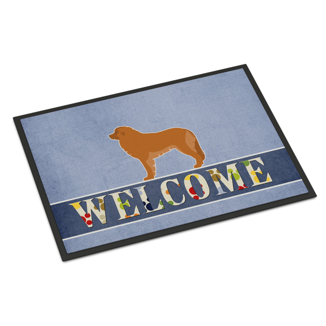 24 x 36 in. Leonberger Welcome Indoor or Outdoor Mat