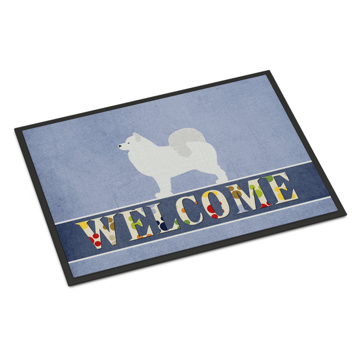 24 x 36 in. Samoyed Welcome Indoor or Outdoor Mat