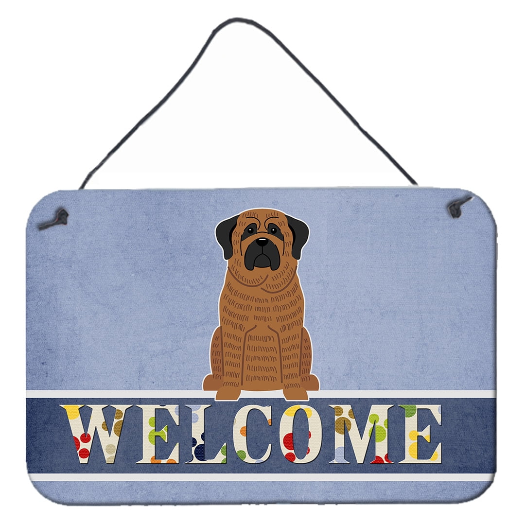 Mastiff Brindle Welcome Wall or Door Hanging Prints