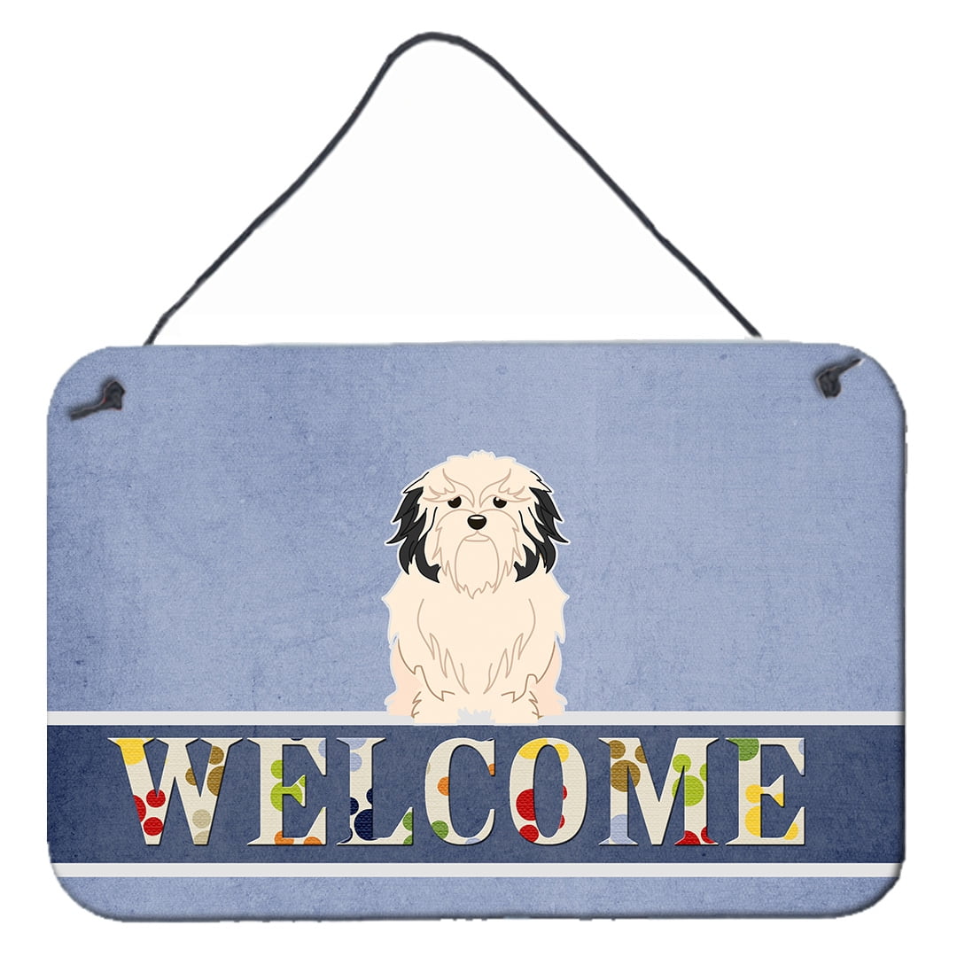 Lowchen Welcome Wall or Door Hanging Prints