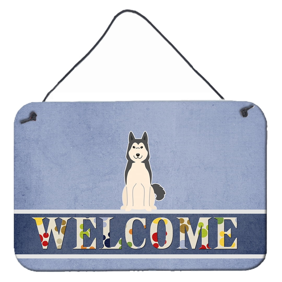 West Siberian Laika Spitz Welcome Wall or Door Hanging Prints