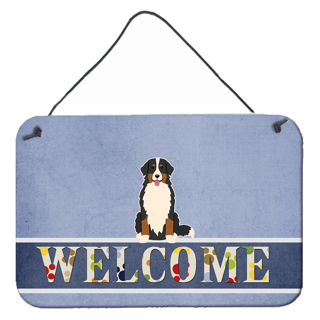 Bernese Mountain Dog Welcome Wall or Door Hanging Prints