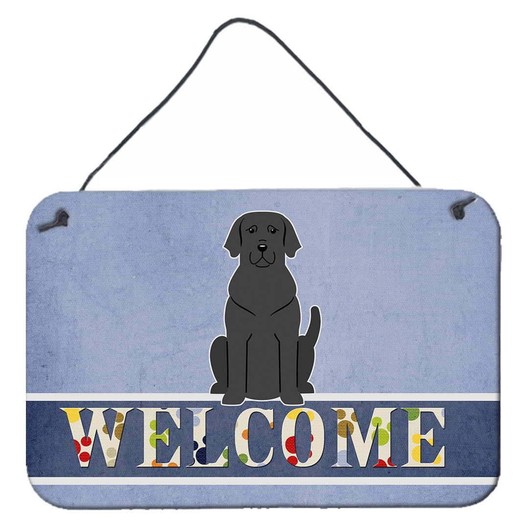 Black Labrador Welcome Wall or Door Hanging Prints
