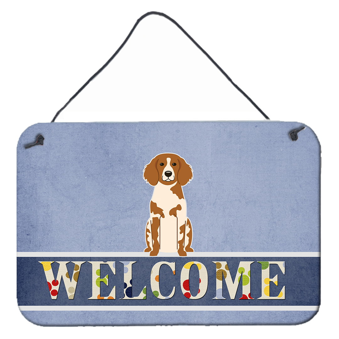 Brittany Spaniel Welcome Wall or Door Hanging Prints