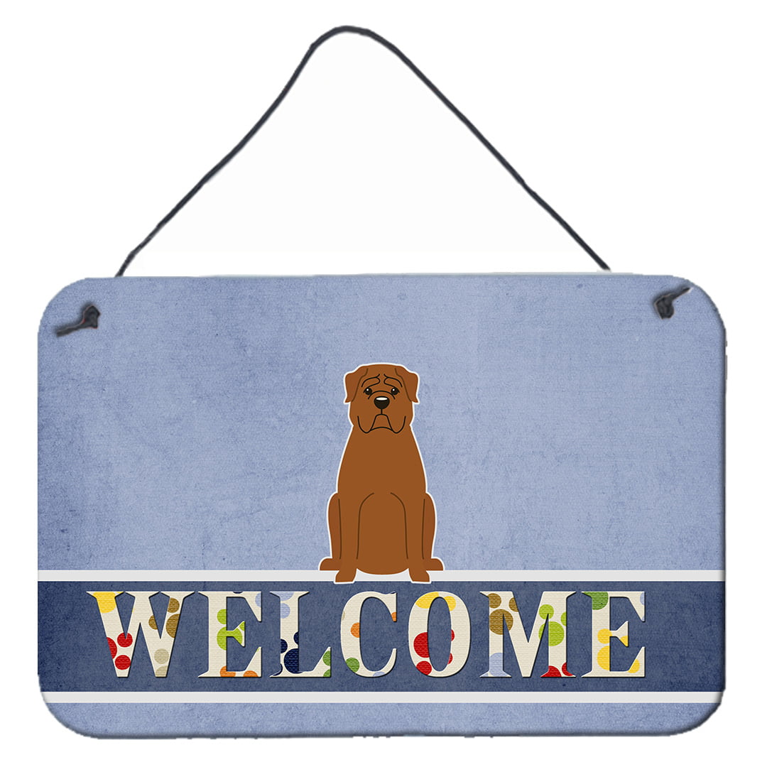 Dogue de Bourdeaux Welcome Wall or Door Hanging Prints