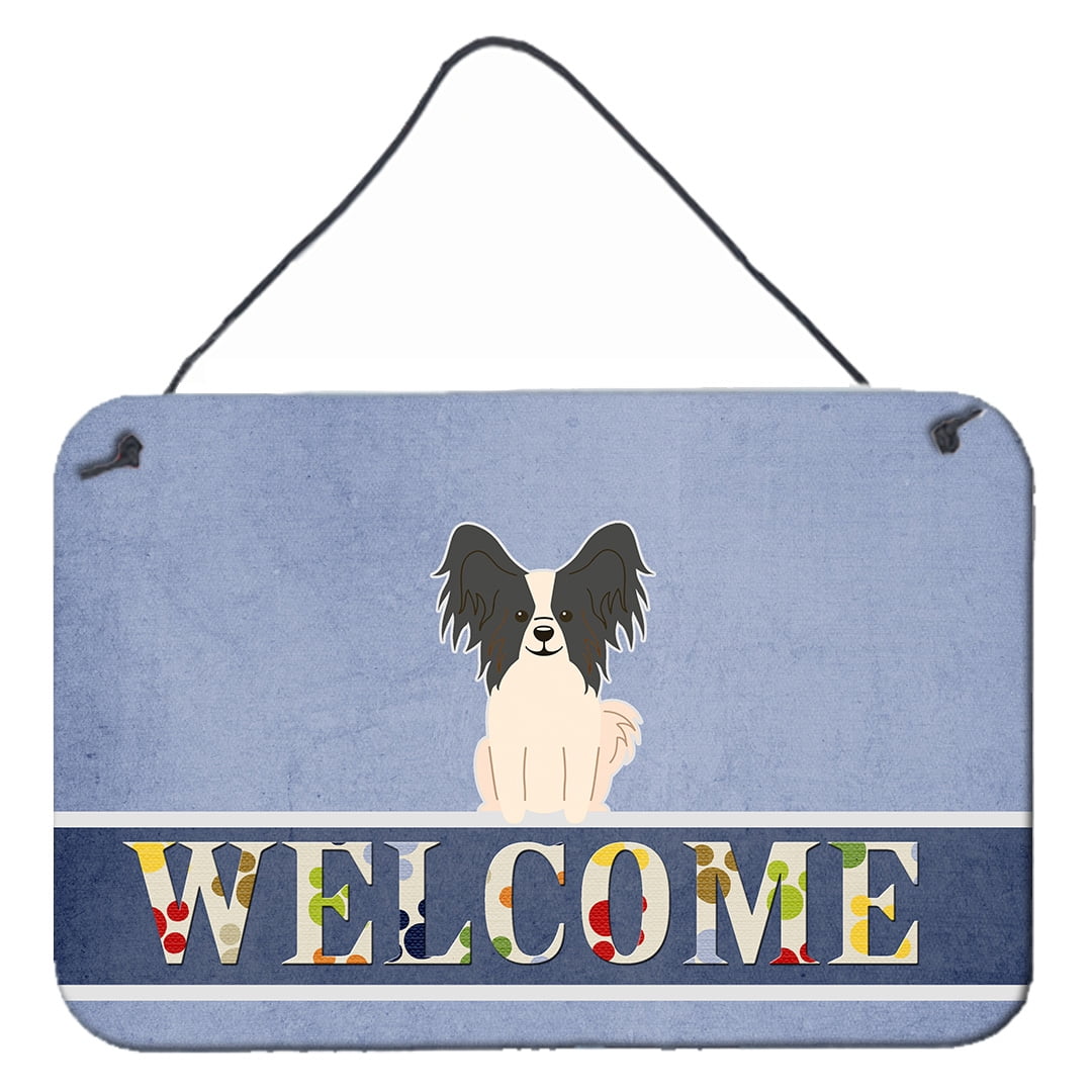 Papillon Black White Welcome Wall or Door Hanging Prints
