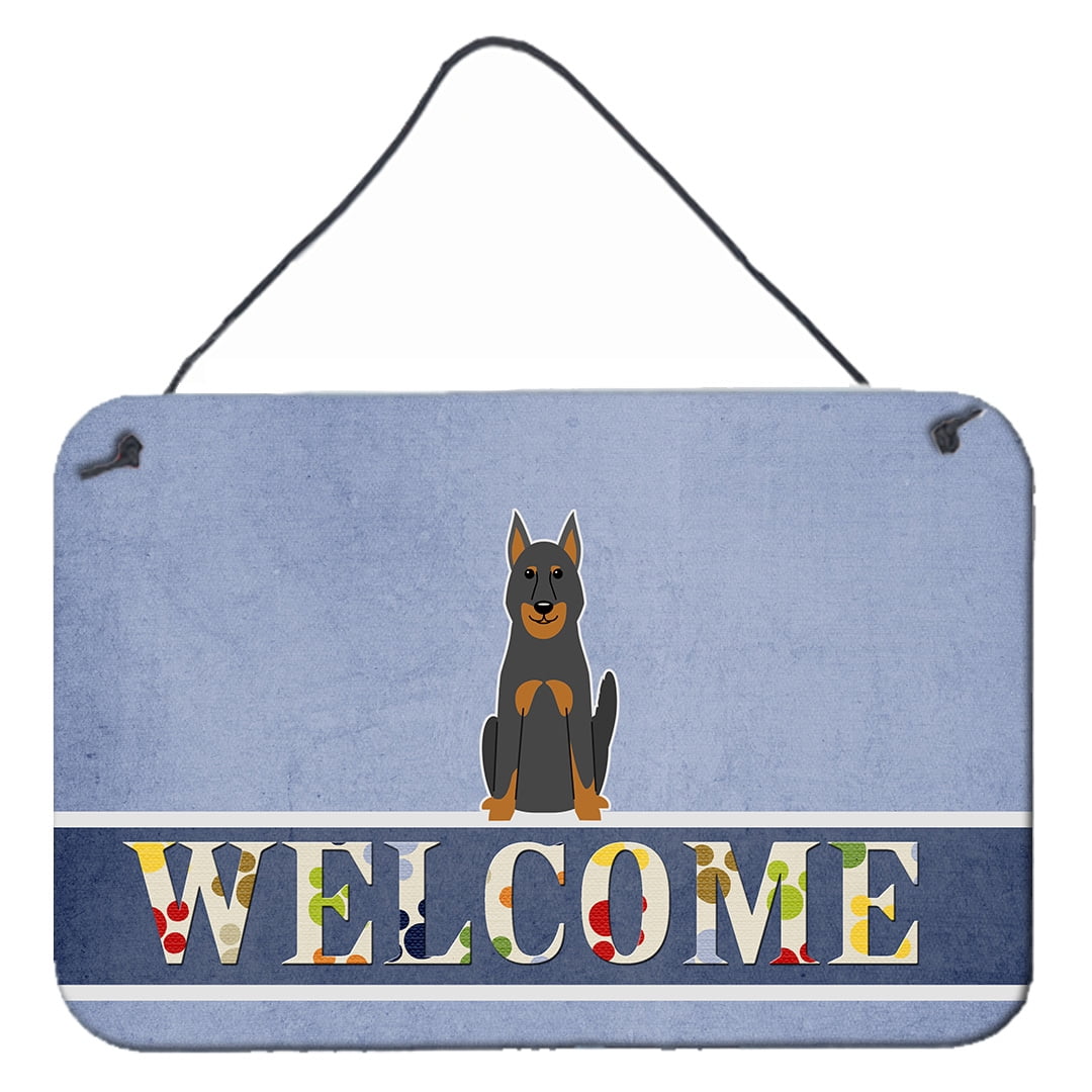 Beauce Shepherd Dog Welcome Wall or Door Hanging Prints