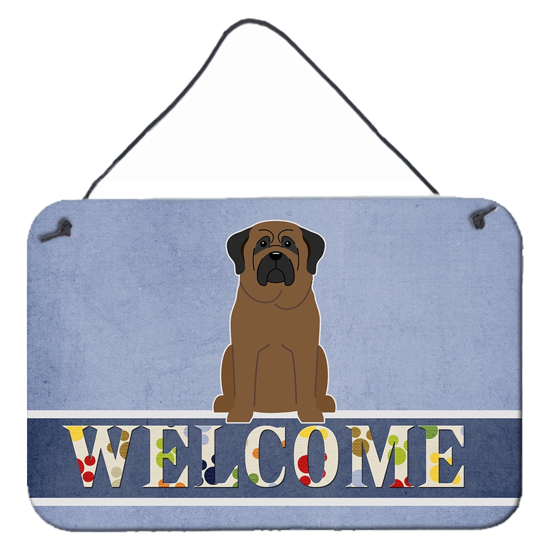 Bullmastiff Welcome Wall or Door Hanging Prints