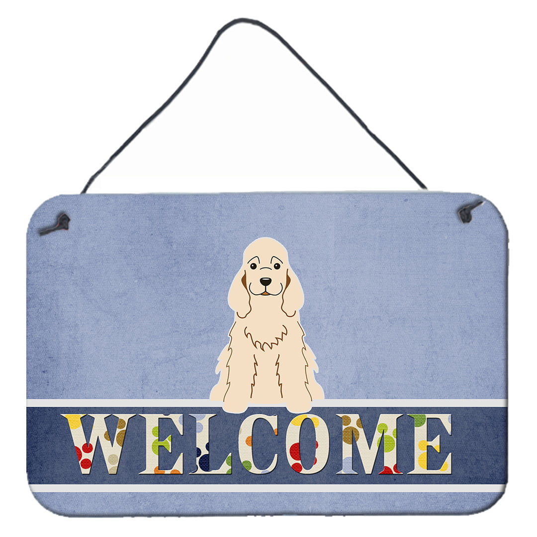 Cocker Spaniel Buff Welcome Wall or Door Hanging Prints