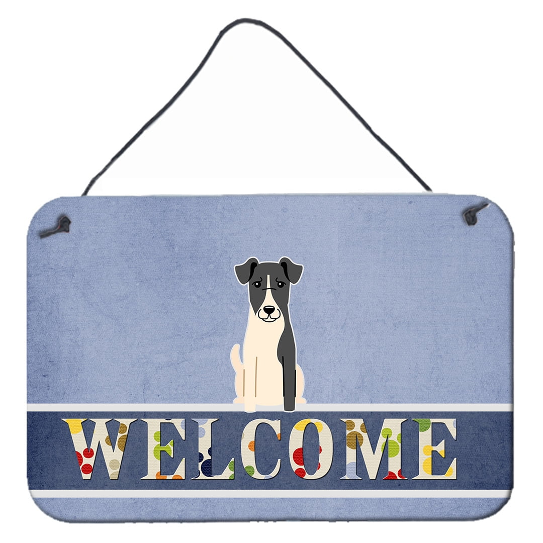 Smooth Fox Terrier Welcome Wall or Door Hanging Prints