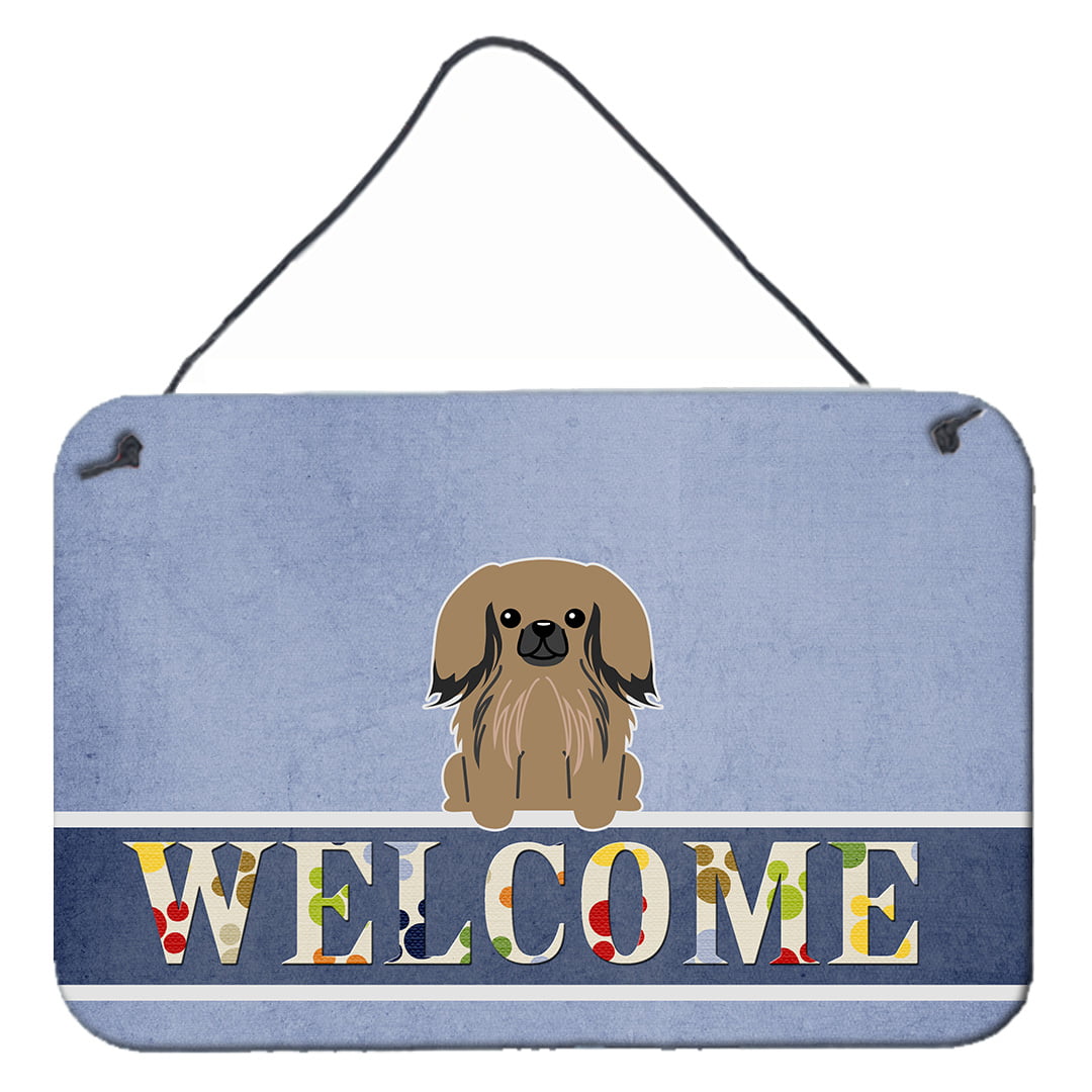 Pekingnese Tan Welcome Wall or Door Hanging Prints