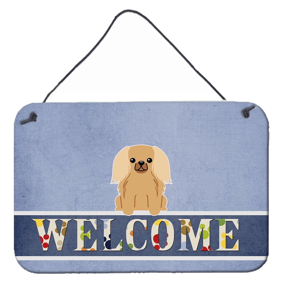 Pekingnese Fawn Sable Welcome Wall or Door Hanging Prints
