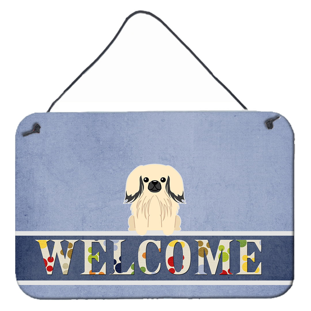 Pekingnese Cream Welcome Wall or Door Hanging Prints