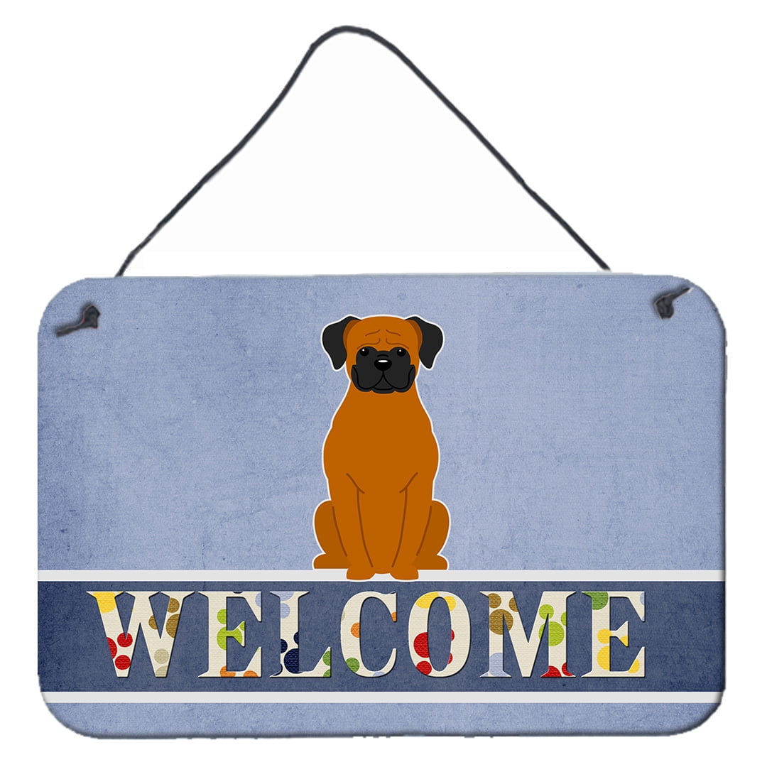 Fawn Boxer Welcome Wall or Door Hanging Prints