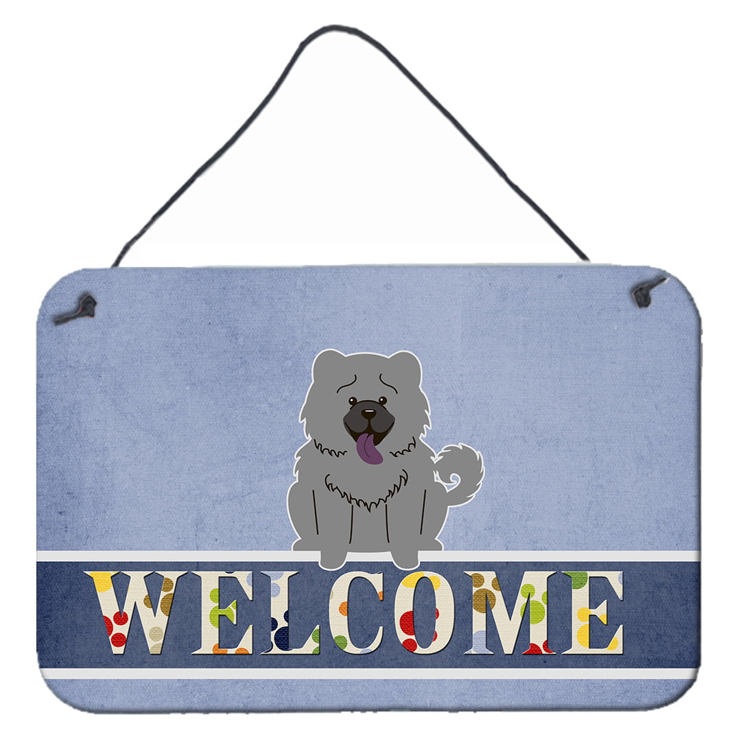Chow Chow Blue Welcome Wall or Door Hanging Prints