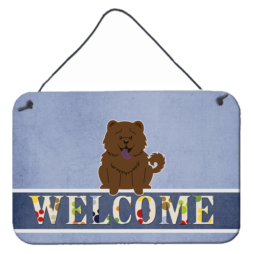 Chow Chow Chocolate Welcome Wall or Door Hanging Prints