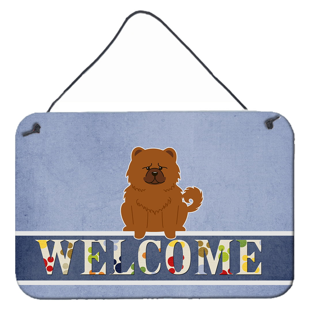 Chow Chow Red Welcome Wall or Door Hanging Prints