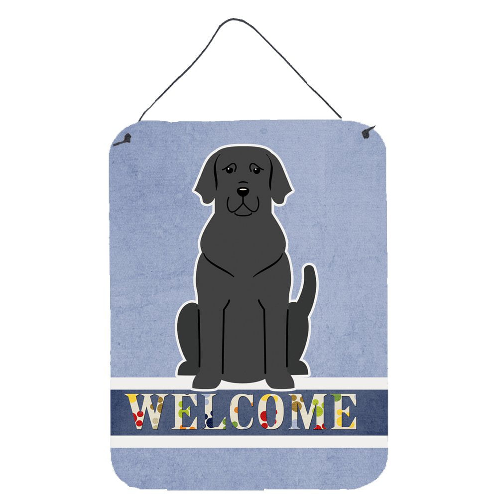 Black Labrador Welcome Wall or Door Hanging Prints