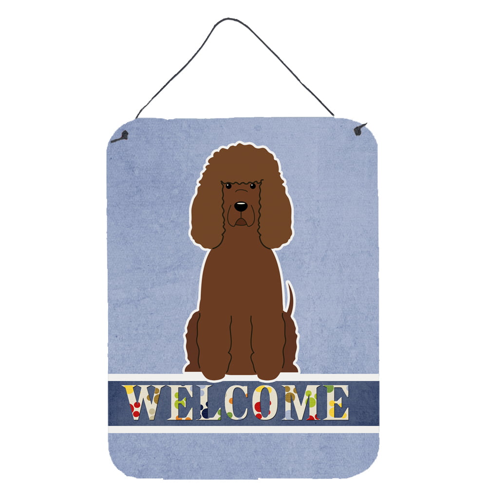 Irish Water Spaniel Welcome Wall or Door Hanging Prints