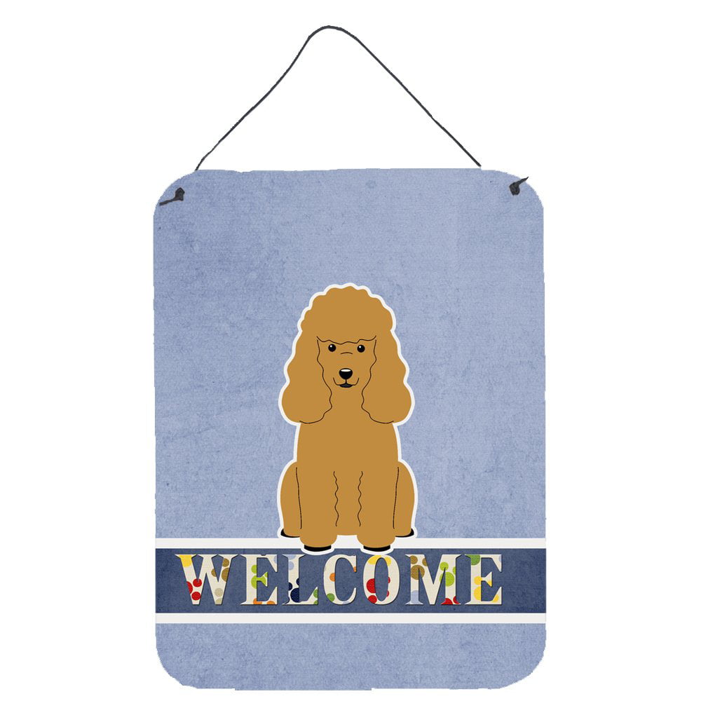 Poodle Tan Welcome Wall or Door Hanging Prints