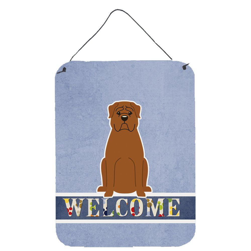 Dogue de Bourdeaux Welcome Wall or Door Hanging Prints