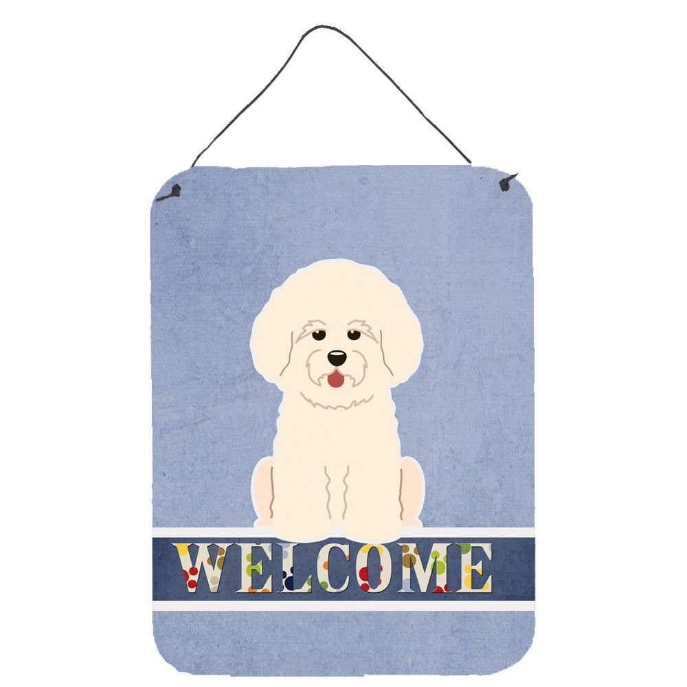Bichon Frise Welcome Wall or Door Hanging Prints