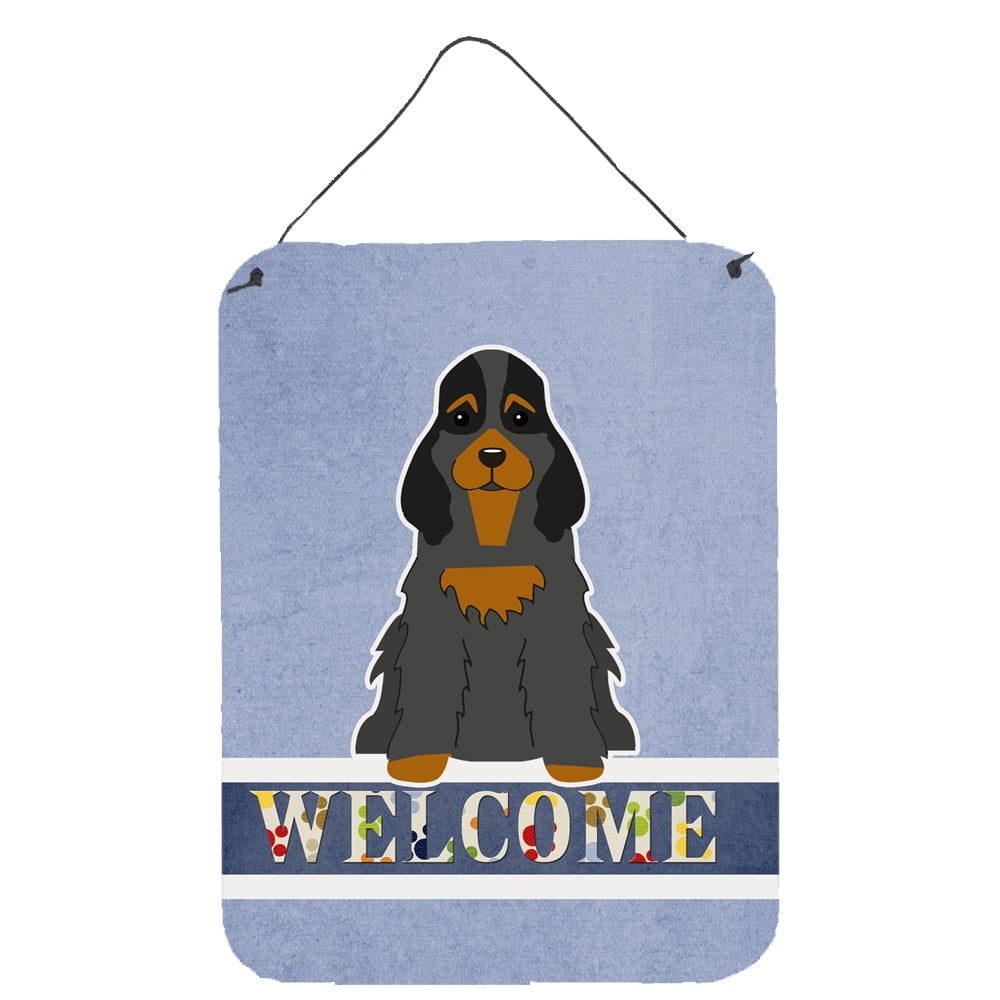 Cocker Spaniel Black Tan Welcome Wall or Door Hanging Prints