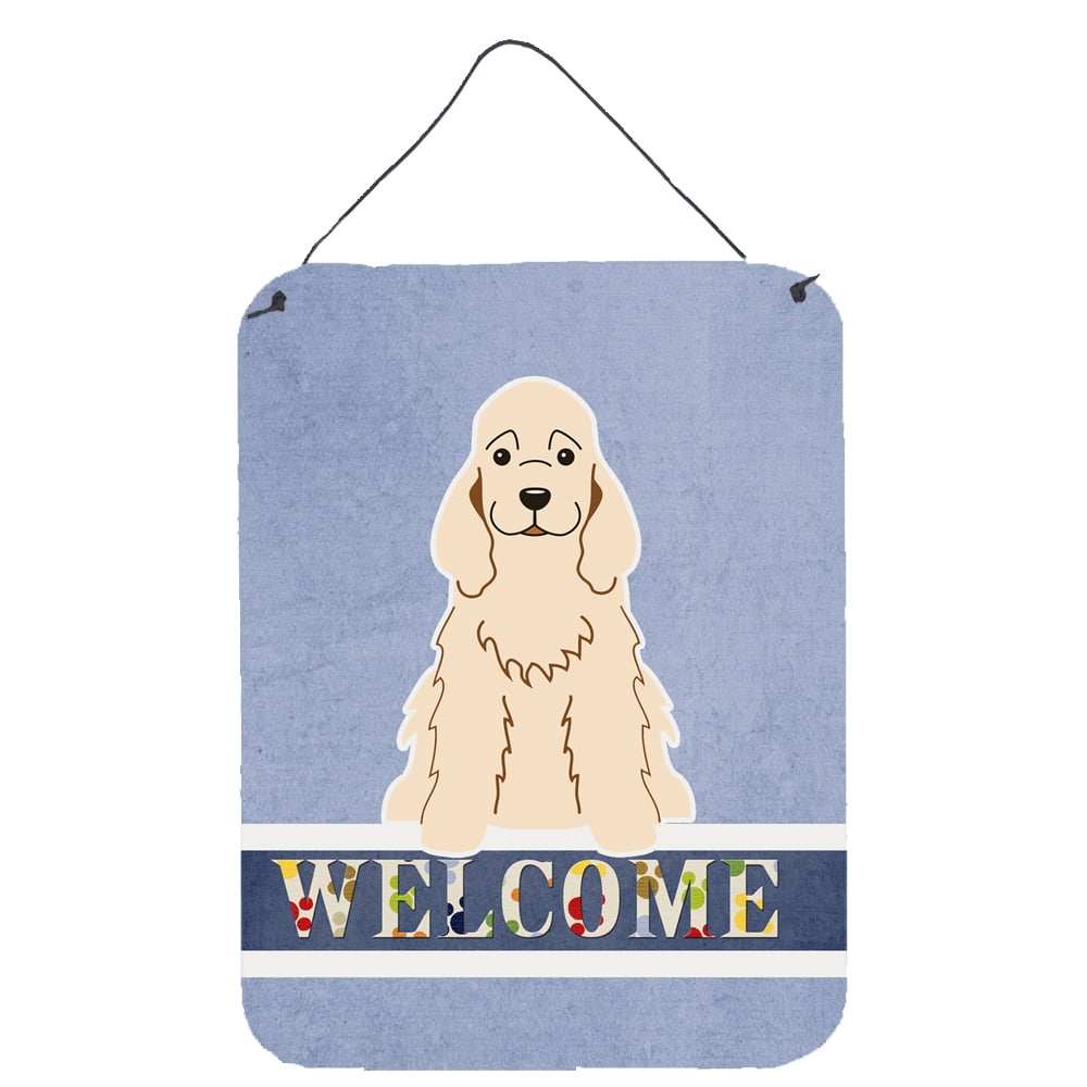 Cocker Spaniel Buff Welcome Wall or Door Hanging Prints