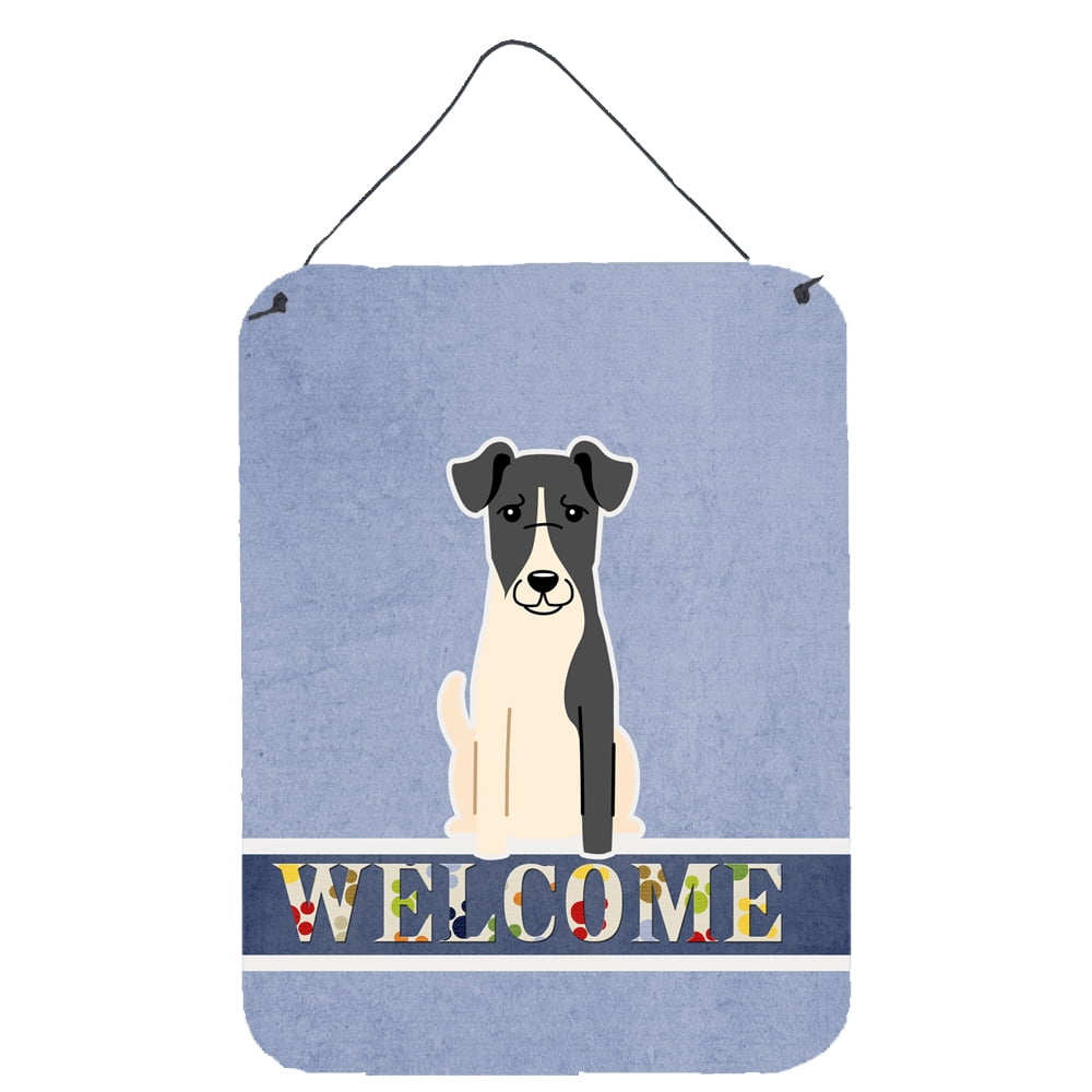Smooth Fox Terrier Welcome Wall or Door Hanging Prints