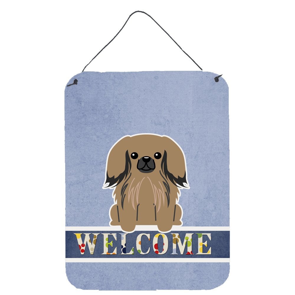 Pekingnese Tan Welcome Wall or Door Hanging Prints