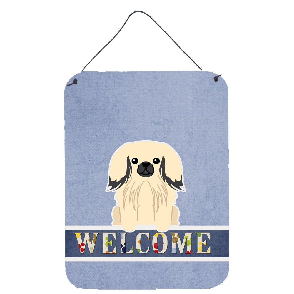 Pekingnese Cream Welcome Wall or Door Hanging Prints