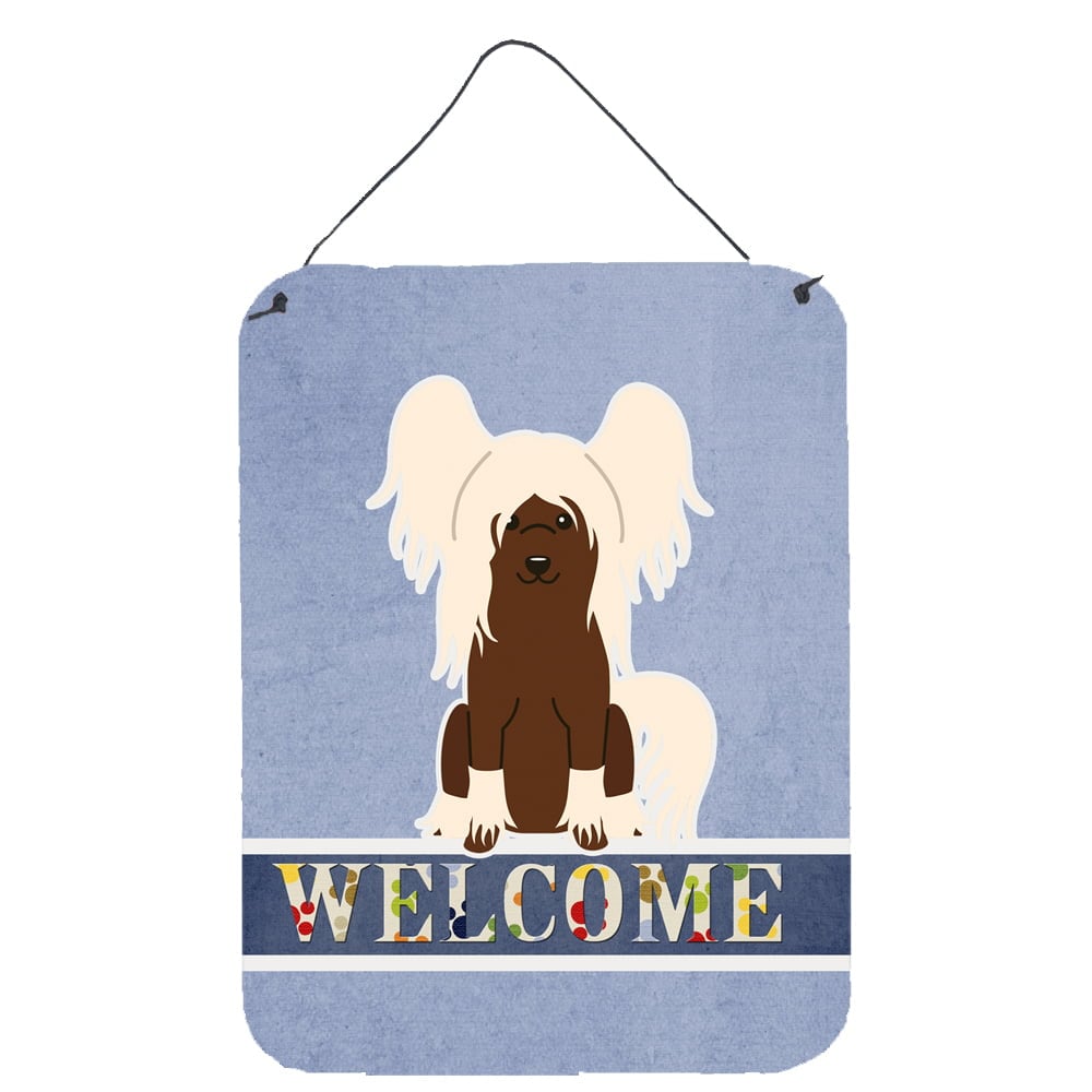 Chinese Crested Cream Welcome Wall or Door Hanging Prints