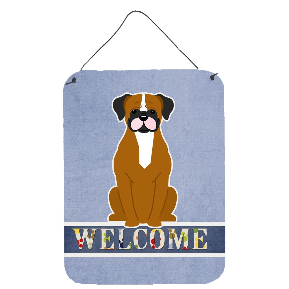 Flashy Fawn Boxer Welcome Wall or Door Hanging Prints