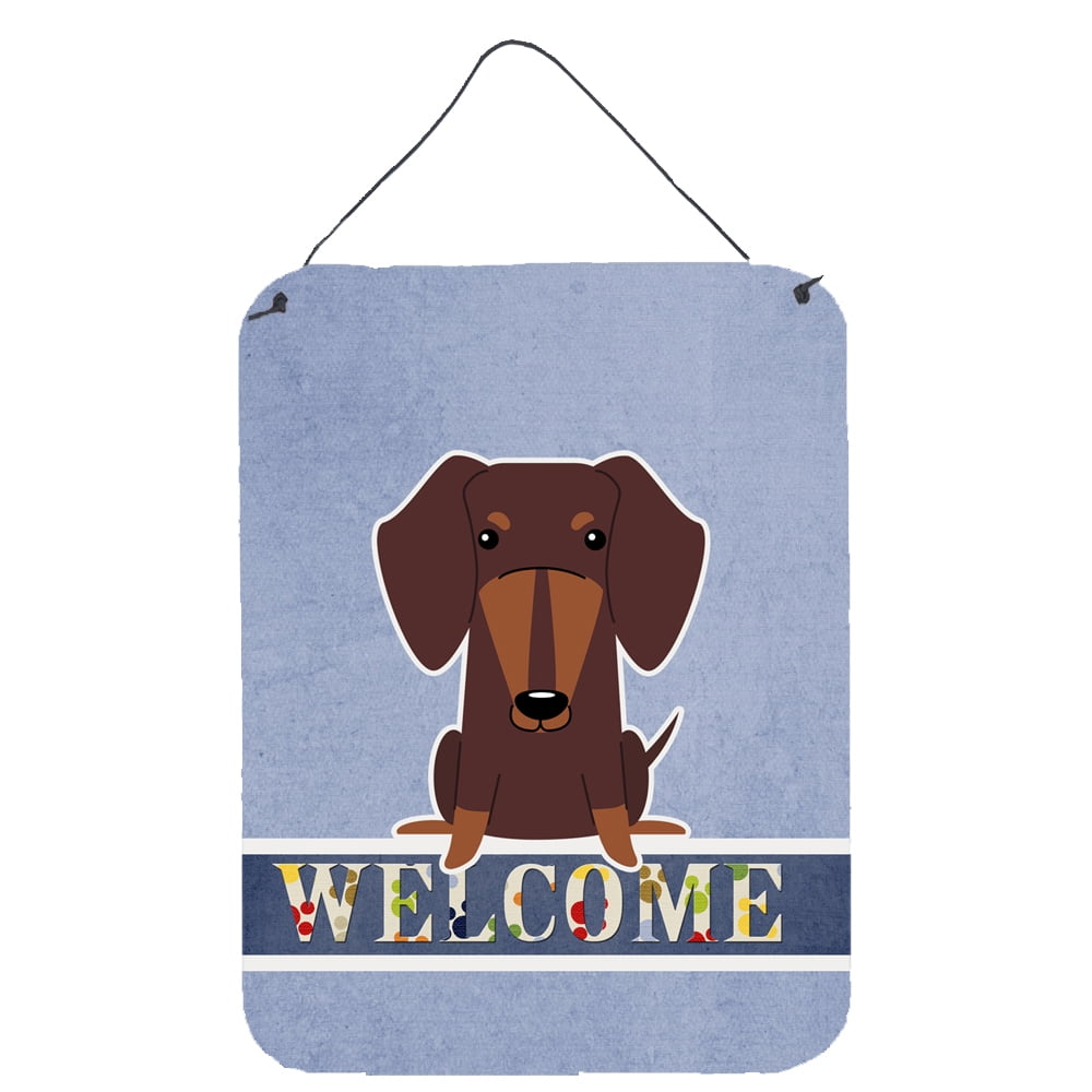 Dachshund Chocolate Welcome Wall or Door Hanging Prints