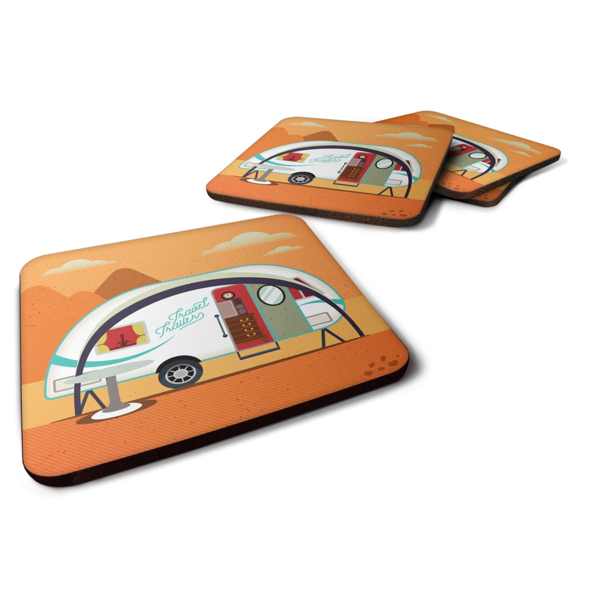 Greatest Adventure New Camper Foam Coasters - Set of 4