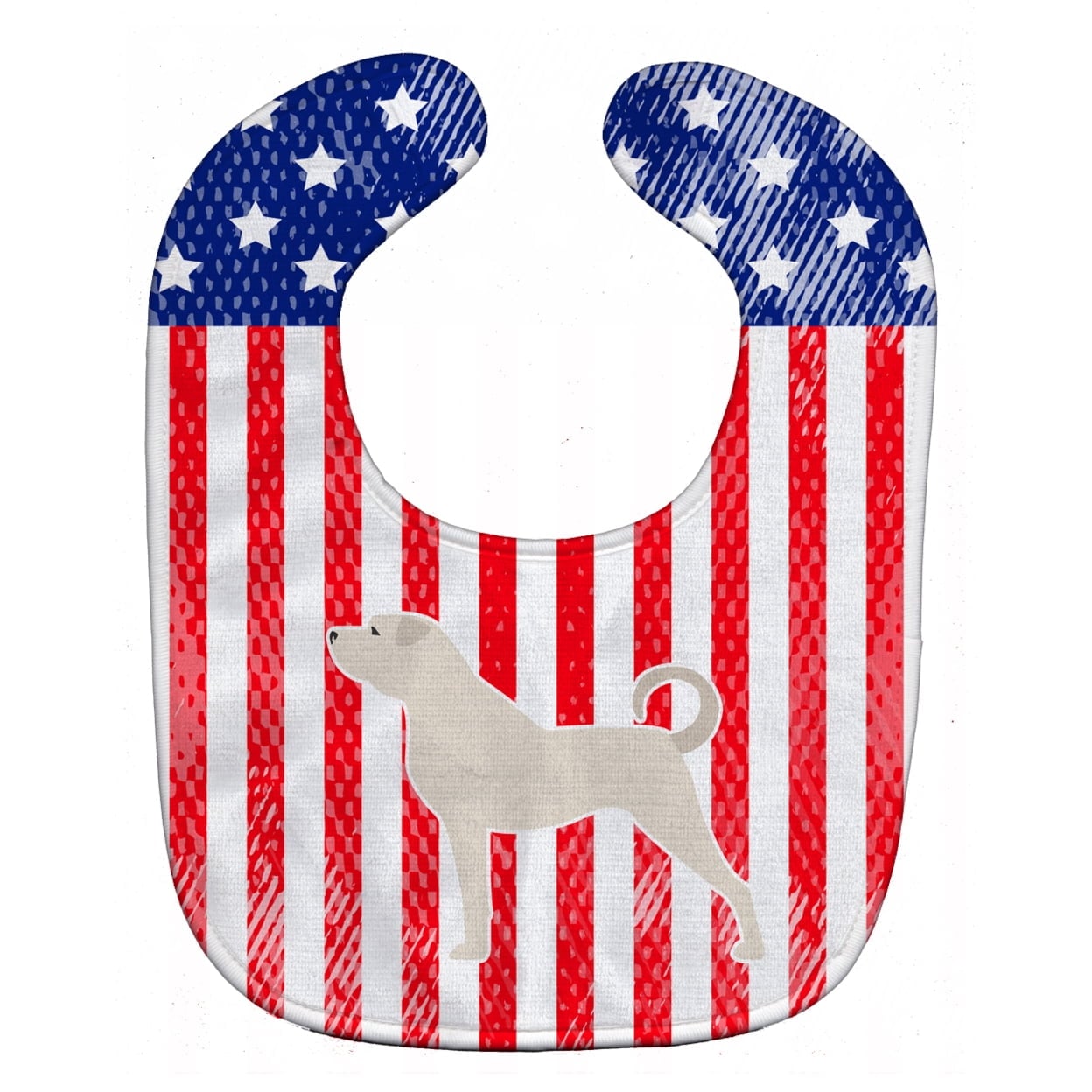 USA Patriotic Anatolian Shepherd Baby Bib