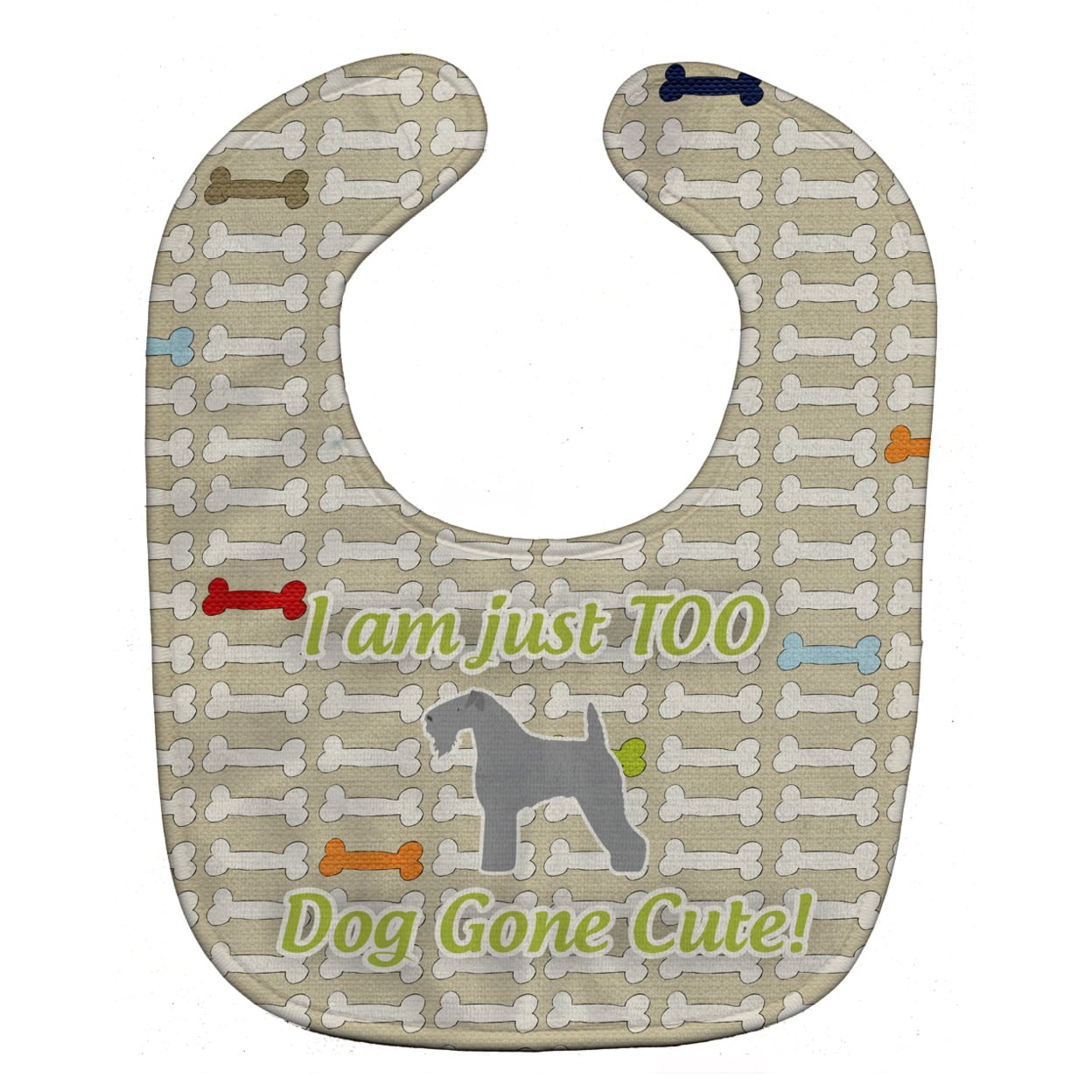 Kerry Blue Terrier Dog Gone Cute Baby Bib