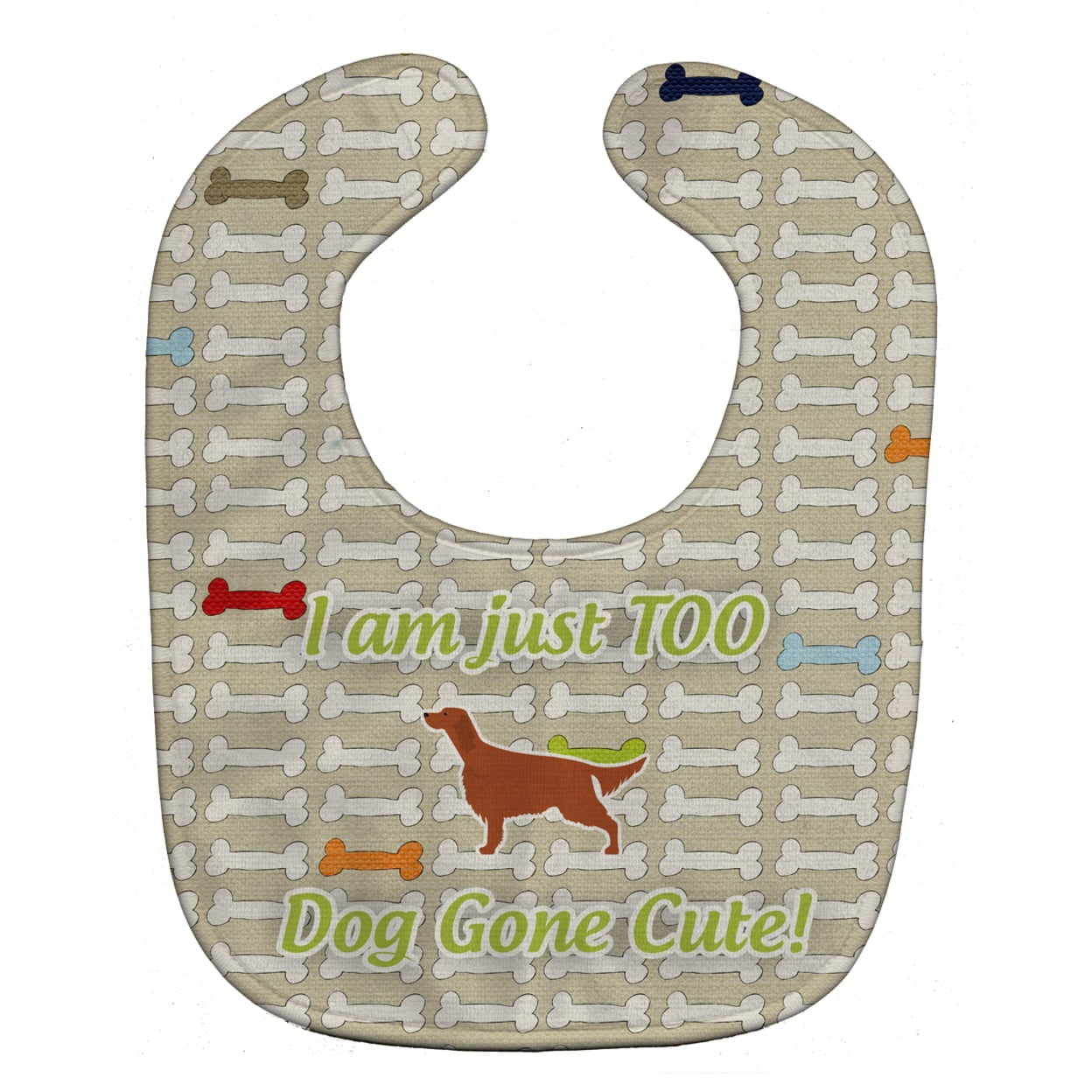 Irish Setter Dog Gone Cute Baby Bib