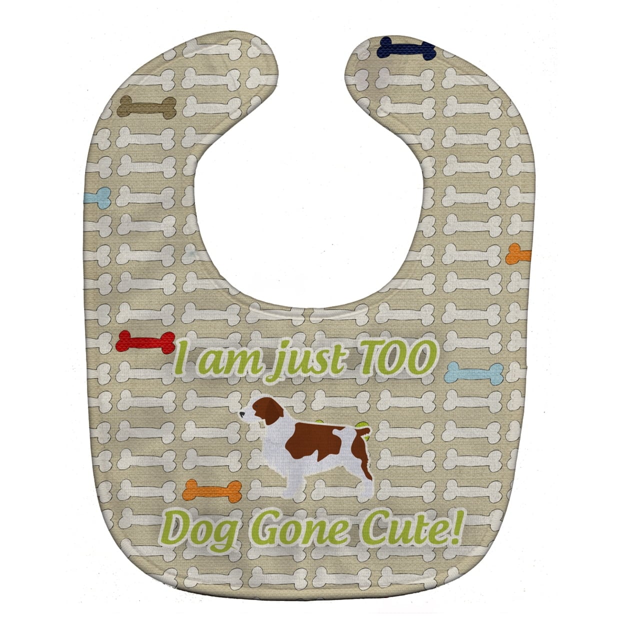 Welsh Springer Spaniel Dog Gone Cute Baby Bib