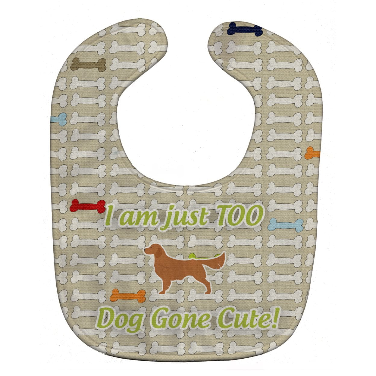Golden Retriever Dog Gone Cute Baby Bib