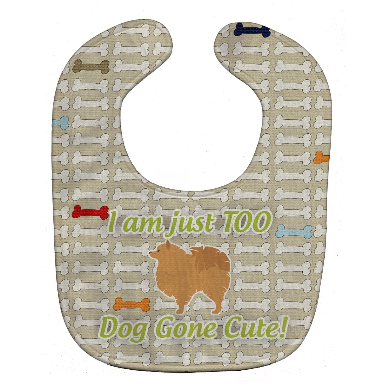 Pomeranian Dog Gone Cute Baby Bib