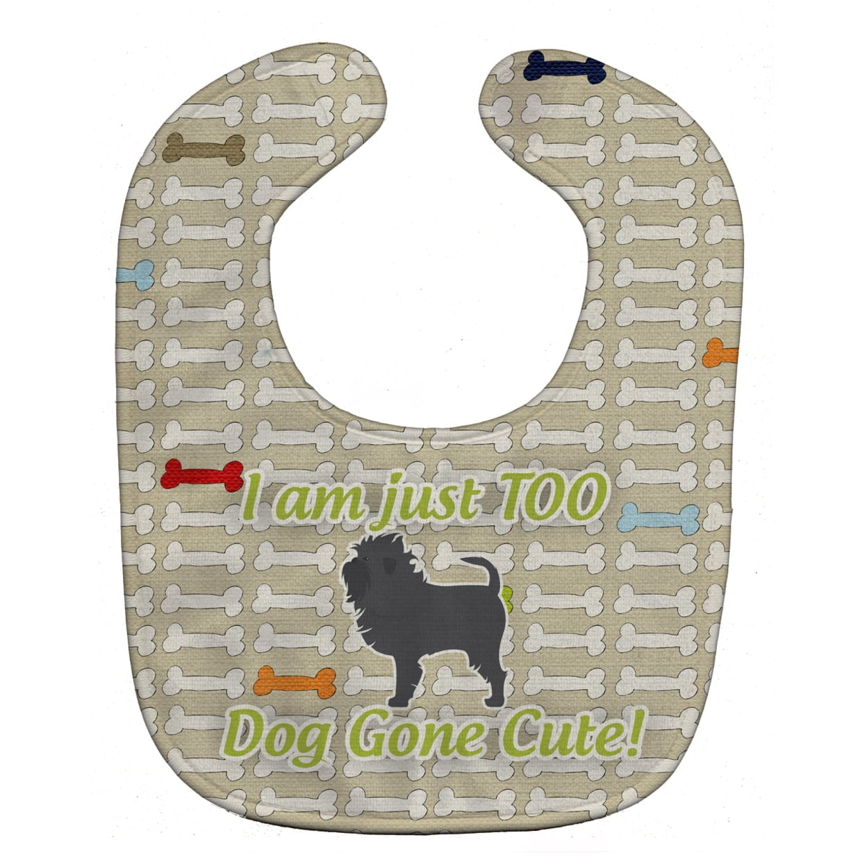 Affenpinscher Dog Gone Cute Baby Bib