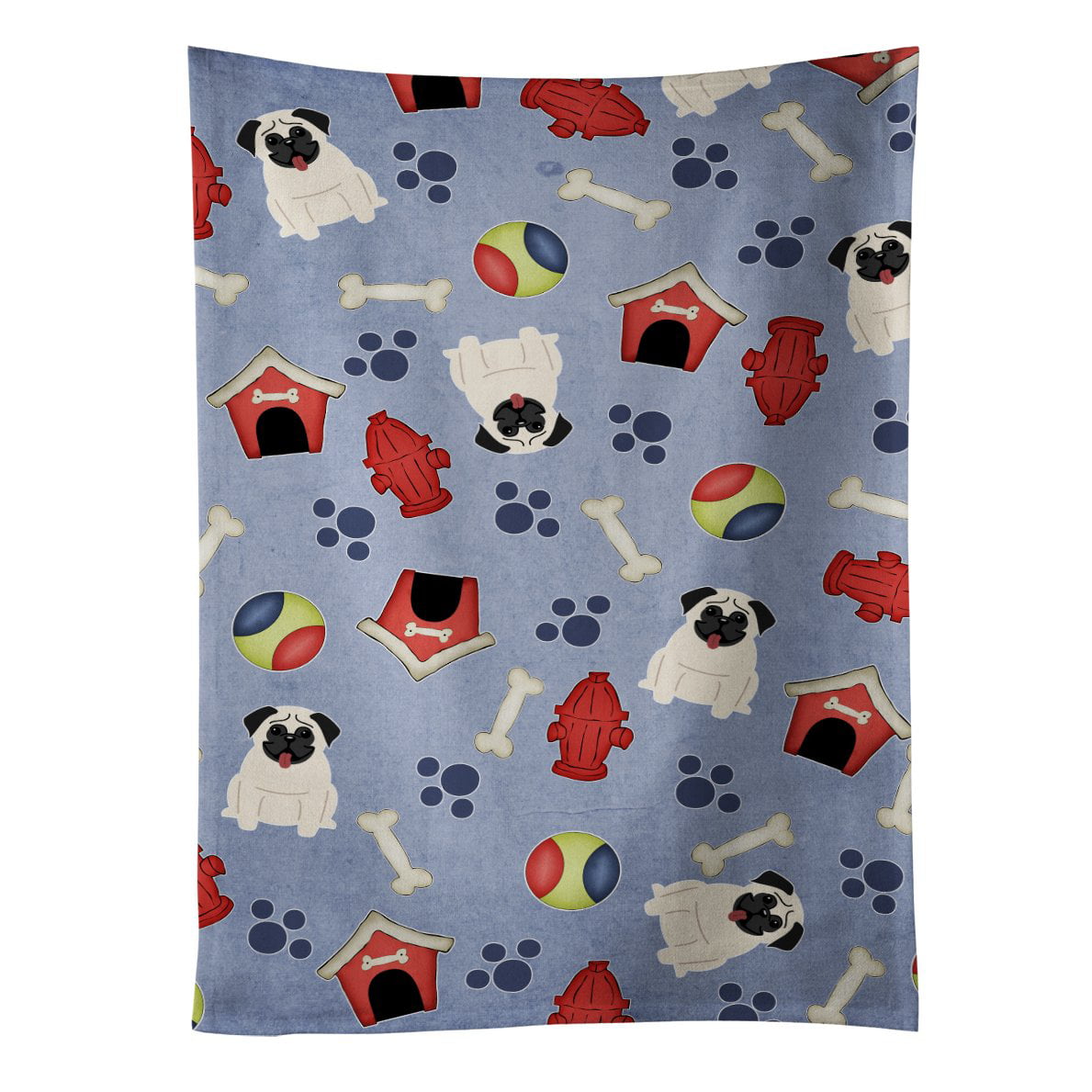 Dog House Collection Pug Cream Kitchen Towel