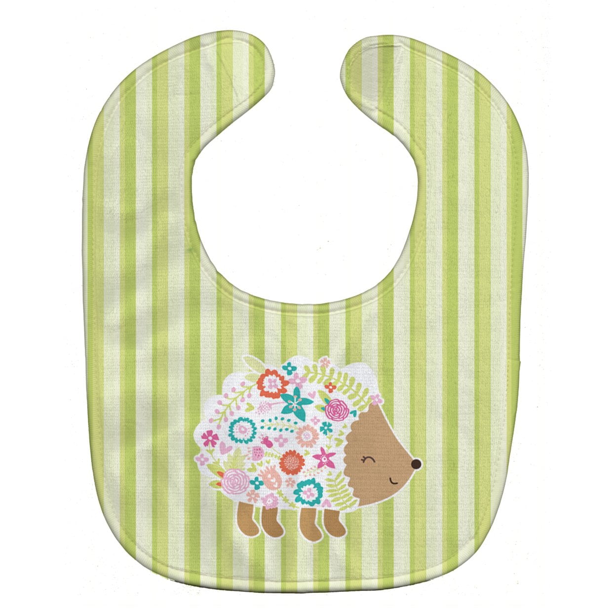 Flowered Hedgehog Baby Bib