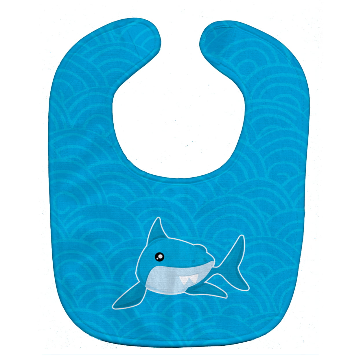 Shark With Waves Baby Bib