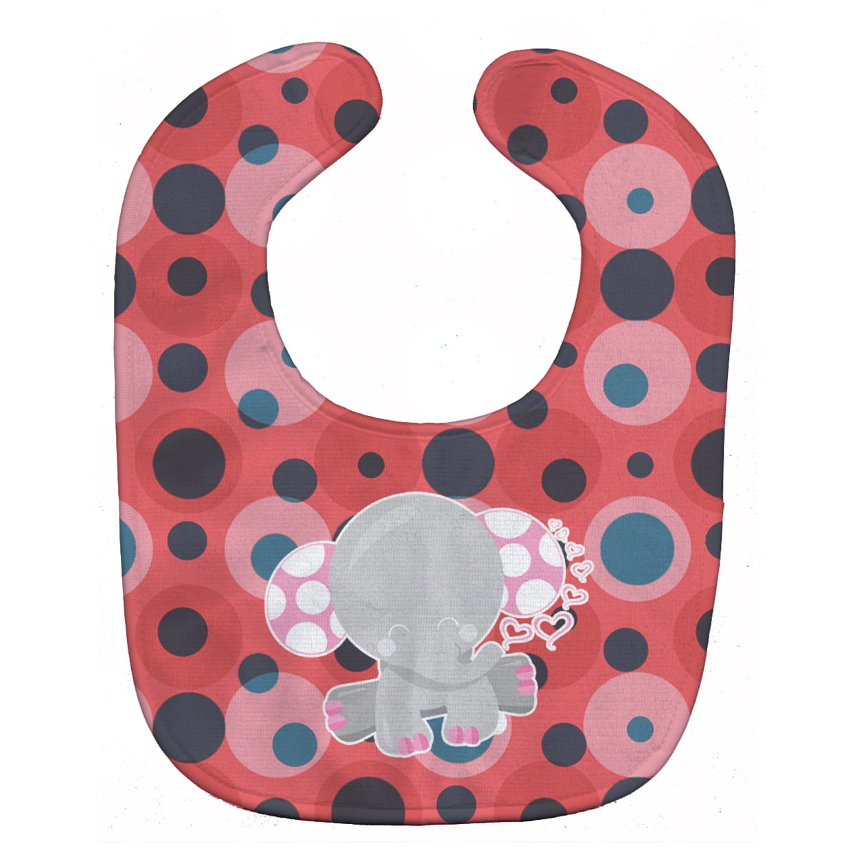 Elephant Lots of Polkadots Baby Bib