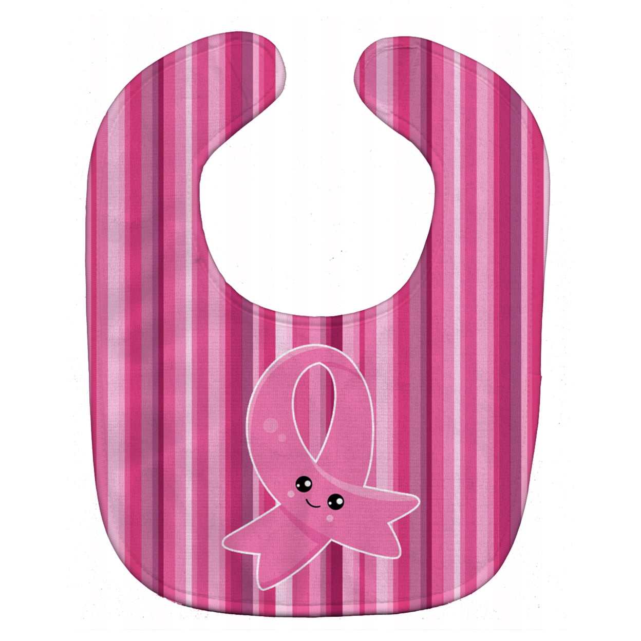 Breast Cancer Awareness Ribbon Face Baby Bib