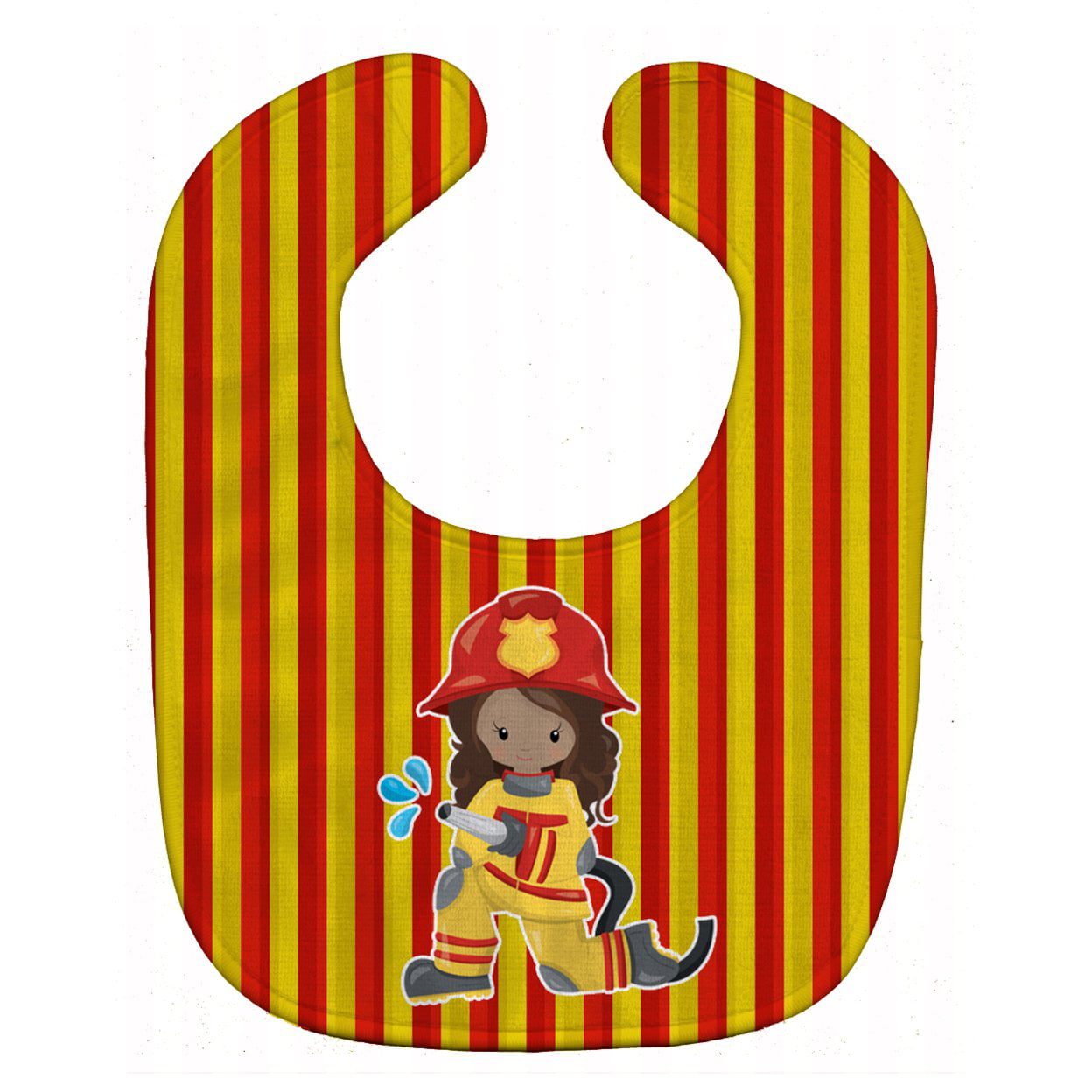 Fireman Girl Baby Bib