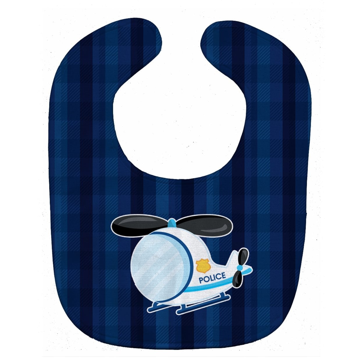 Police Helicopter Baby Bib